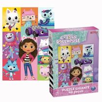 Quebra Cabeça Gigante Gabby's Dollhouse 48 Peças Grow