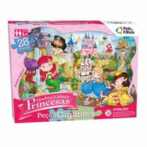 Quebra-Cabeça Gigante Infantil - 28 Peças - Princesas - Pais e Filhos