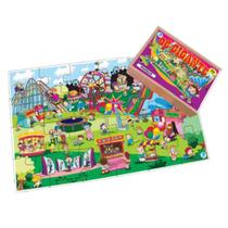 Quebra cabeça gigante parque com 24 peças - simque - 544