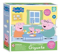 Quebra Cabeça Gigante Peppa Pig Grande em MDF Brinquedo Infantil Com 16 Peças Menino Menina 3 Anos - Nig Brinquedos