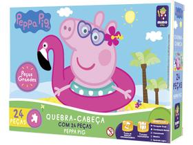Quebra-Cabeça Gigante Peppa Pig Na Praia 24 Peças - Mimo