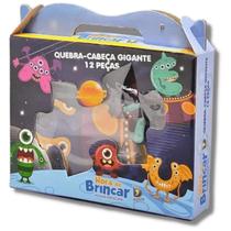 Quebra-cabeça Gigante Vogais Espaciais 12 Pçs - Dican