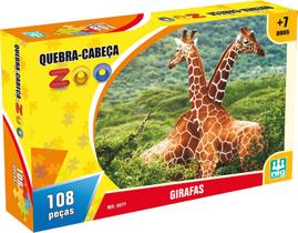 Quebra Cabeça Girafas 108 Peças P/ Crianças Nig Brinquedos