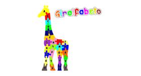 Quebra Cabeça Giralfabeto Girafa Alfabeto - 26 Peças