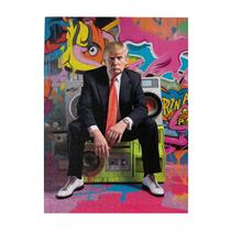 Quebra-cabeça Graffiti Trump 500 peças para adultos e crianças Quebra-cabeça Graffiti Trump 500 peças para adultos e crianças