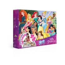 Quebra-cabeça grandão 48 peças disney princesas - toyster 2405