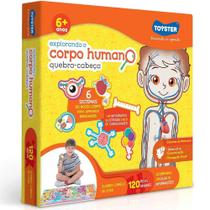 Quebra cabeca grandao explorando o corpo humano 120 pecas toyster