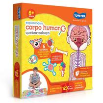 Quebra cabeça grandão explorando o corpo humano com 120 peças - toyster - 2490 Quebra cabeça grandão explorando o corpo humano com 120 peças - toyster - 2490