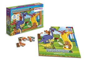 Quebra Cabeça Grandão Madeira Fofossauros Xalingo 54265