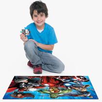 Quebra cabeça grandão os vingadores 120 peças peças gigantes