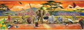 Quebra-cabeça Grande do Safári das Planícies Africanas Melissa & Doug (100 pcs, comprimento 4 pés)