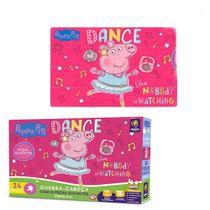 Quebra Cabeça Grande Peppa Pig Porquinha Peppa Bailarina 24p