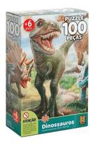 Quebra-cabeça Grow Dinossauros Nova Edição De 100 Peças