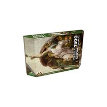 Quebra-Cabeça Grow Panorama Criação de Adão com 1500 Peças Ref. 04383