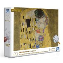 Quebra Cabeça Gustav Klimt O Beijo 1000 Peças Toyster