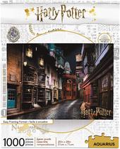 Quebra-Cabeça Harry Potter Beco Diagonal (1000 Peças) - Licenciado Oficial - Encaixe Preciso - Sem Brilho - AQUARIUS