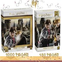 Quebra-Cabeça Harry Potter e Ron Castelo de Hogwarts 150 ou 1000 PEÇAS