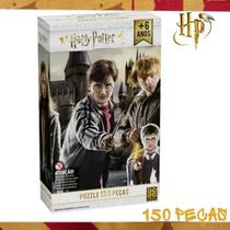 Quebra-Cabeça Harry Potter e Ron Castelo de Hogwarts 150 ou 1000 PEÇAS