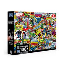 Quebra-Cabeça Heróis Capas Quadrinhos Marvel Comics 1000 Peças Presente + 10 Anos Quebra-Cabeça Heróis Capas Quadrinhos Marvel Comics 1000 Peças Presente + 10 Anos