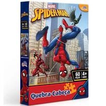 Quebra-Cabeça Homem Aranha Marvel com 60 peças Novo Papel 8012