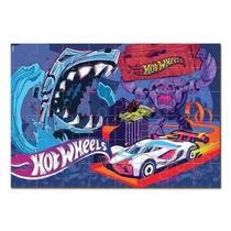Quebra-Cabeça Hot Wheels 48 Peças Cartonado Fun