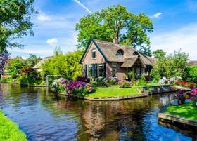 Quebra-cabeça HUADADA Giethoorn Village 1000 peças para adultos Quebra-cabeça HUADADA Giethoorn Village 1000 peças para adultos