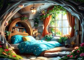 Quebra-cabeça HUADADA, sala de 1000 peças com pôster para adultos Quebra-cabeça HUADADA, sala de 1000 peças com pôster para adultos