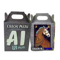 Quebra-Cabeça IA Magia do Cavalo Colorido 121 peças Quebra-Cabeça IA Magia do Cavalo Colorido 121 peças