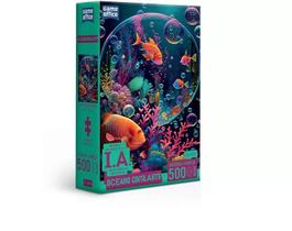 Quebra cabeça ia oceano cintilante 500 peças nano puzzle Quebra cabeça ia oceano cintilante 500 peças nano puzzle