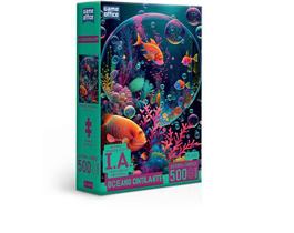 Quebra Cabeça Ia Oceano Cintilante 500 Peças Nano Toyster