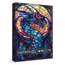 Quebra-cabeça IdeaBazar Fantasy Dragon Stained Glass 1000 unidades