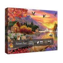 Quebra-cabeça IdeaBazar Sunset Landscape 1000 peças