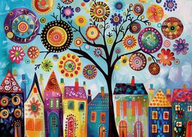 Quebra-cabeça IdeaBazar Tree of Life 1000 peças para adultos