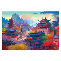 Quebra cabeça império asiático 2000 peças puzzle paisagem