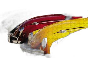 Quebra-Cabeça Inclusivo Fuscas Em Cores De 90 Peças