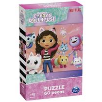 Quebra Cabeça Infantil 60 Peças Gabby's Dollhouse Grow