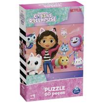 Quebra-Cabeça Infantil 60 Peças GABBYS Dollhouse - Grow