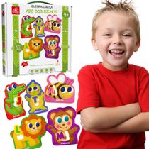Quebra-Cabeça Infantil ABC Bichos Jogo Raciocinio Educativo Quebra-Cabeça Infantil ABC Bichos Jogo Raciocinio Educativo