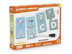 Quebra Cabeça Infantil Alfabeto Animado MDF