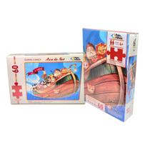 Quebra Cabeça Infantil Animais Arca De Noé 60 Peças Criança