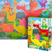 Quebra Cabeça Infantil Baby Dragon Dragão 60 Peças Quebra Cabeça Infantil Baby Dragon Dragão 60 Peças