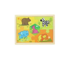 Quebra Cabeça Infantil Bricadeira Educativa Montar 5 Peças