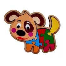 Quebra Cabeça Infantil Cachorro 2,5mm MDF 9 pçs 27x16 cm