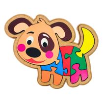 Quebra cabeça Infantil Cachorro 7 peças Brinquedos Educativos Madeira Maninho 3 anos Quebra cabeça Infantil Cachorro 7 peças Brinquedos Educativos Madeira Maninho 3 anos