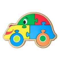Quebra cabeça Infantil Carro 6 peças Brinquedos Educativos Madeira Maninho Criança 3 anos Quebra cabeça Infantil Carro 6 peças Brinquedos Educativos Madeira Maninho Criança 3 anos