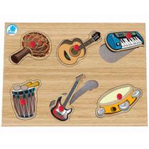 Quebra-Cabeça Infantil com Pinos - Instrumentos Musicais Quebra-Cabeça Infantil com Pinos - Instrumentos Musicais