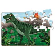 Quebra cabeça infantil dinossauro Rex com 24 peças de madeira de brinquedo para criança menino menina quebra-cabeça Quebra cabeça infantil dinossauro Rex com 24 peças de madeira de brinquedo para criança menino menina quebra-cabeça