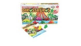 Quebra Cabeça Infantil Dinossauros 30 Peças + 3 Mini Dinossauros ( 50633 )