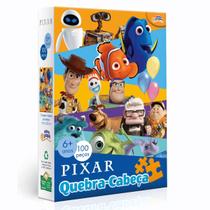 Quebra Cabeça Infantil Disney Pixar Com 100 Peças Toyster