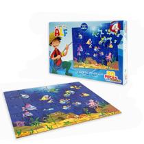 Quebra Cabeça Infantil Divertido Resistente Peças em Madeira Fundo do Mar Cód. 2431